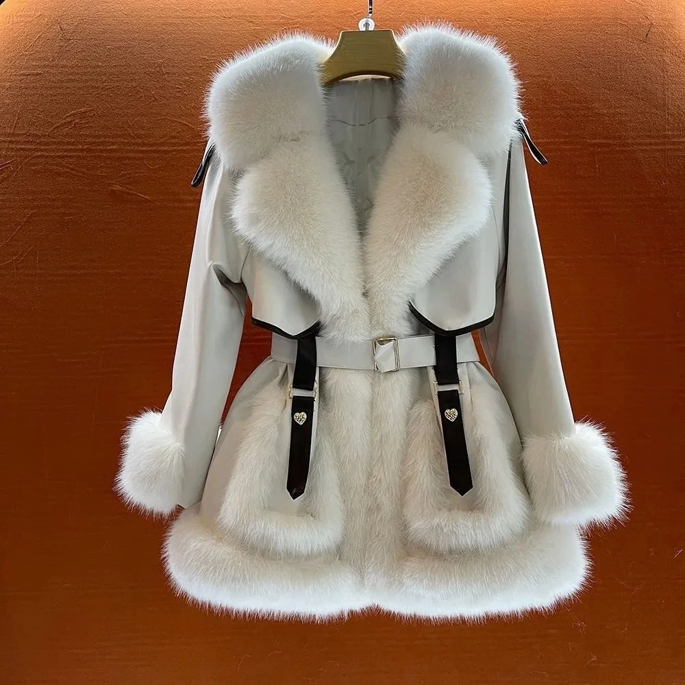 Ladies 2026 Winter Fake Fox Fur Coat Medium Long Sleeve Fluffy Teddy Jacket Women's New Warm Thicken Lined Luxury Casual Outwear