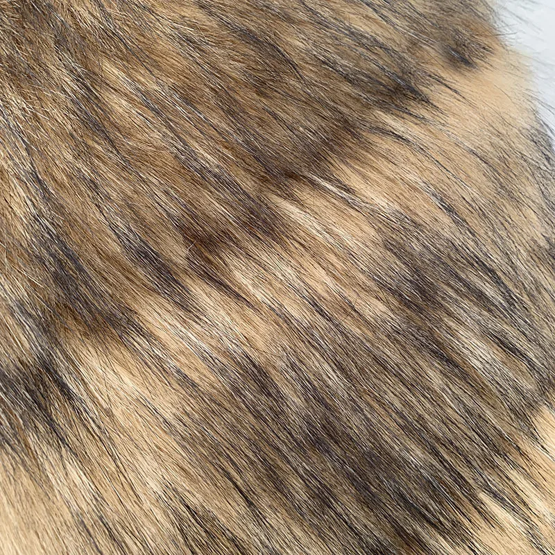 HJQJLJLS 2022 Winter New Arrival Women Crop Faux Raccoon Fur Coat Female Fashion Warm Long Sleeve Fluffy Short Furry Jacket