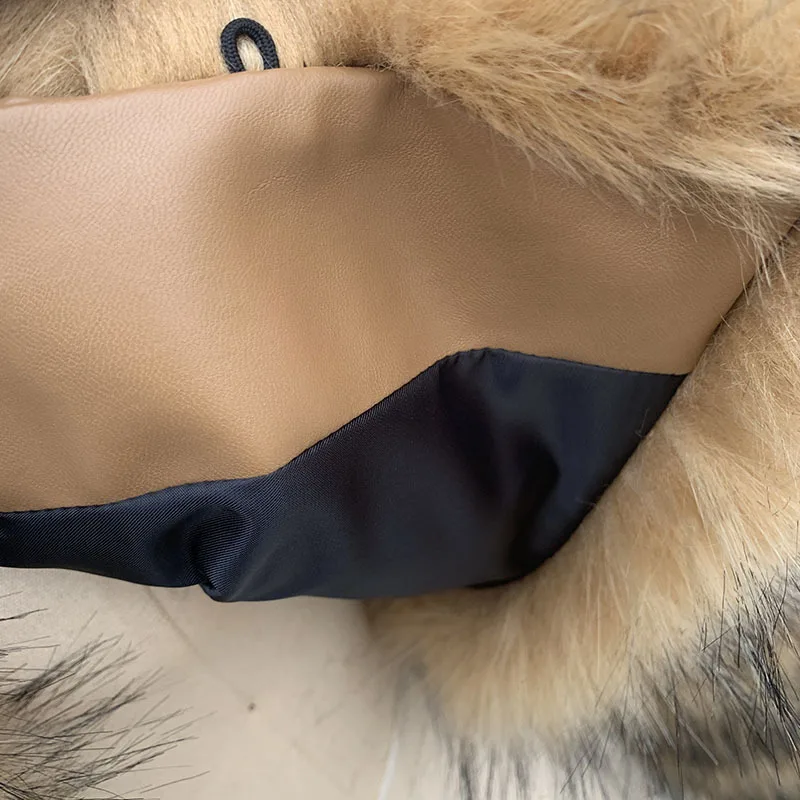 HJQJLJLS 2022 Winter New Arrival Women Crop Faux Raccoon Fur Coat Female Fashion Warm Long Sleeve Fluffy Short Furry Jacket