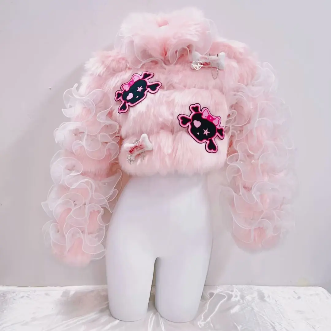 gothic clothes y2k clothes y2k fashion vintage PinkFaux Fur y2k accessories y2k Faux Fur Harajuku Faux Fur Kawaii Faux Fur