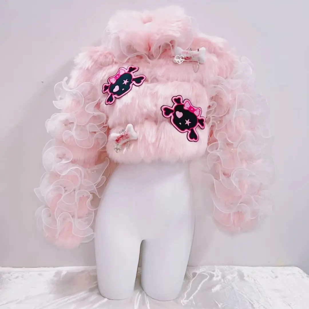 gothic clothes y2k clothes y2k fashion vintage PinkFaux Fur y2k accessories y2k Faux Fur Harajuku Faux Fur Kawaii Faux Fur