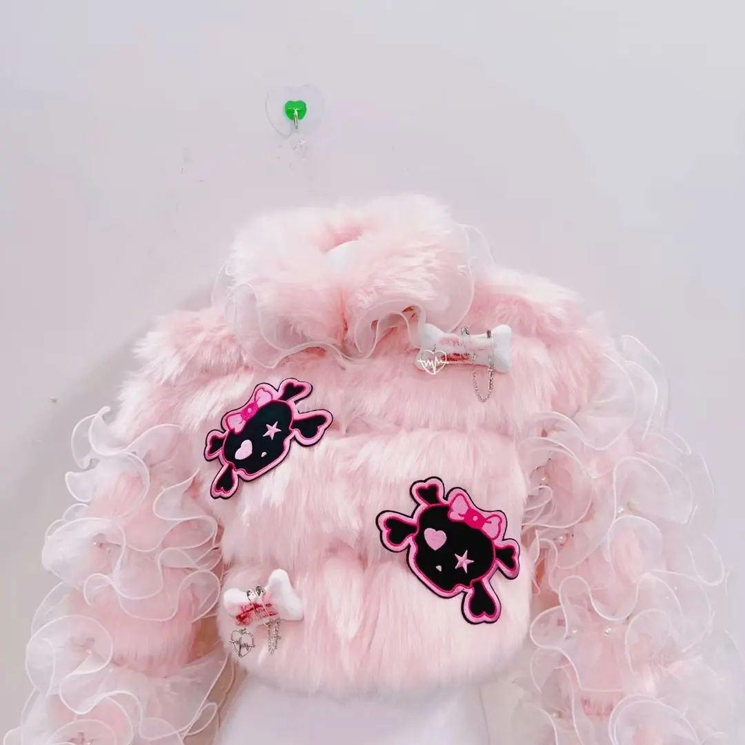 gothic clothes y2k clothes y2k fashion vintage PinkFaux Fur y2k accessories y2k Faux Fur Harajuku Faux Fur Kawaii Faux Fur