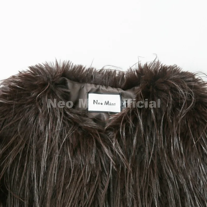 Neo Mint Winter 2025 Tassels Faux Fur Coat for Women Stylish Chic Fluffy Fur Jacket Furry Fox Fur Overcoat Girl Shaggy Outerwear