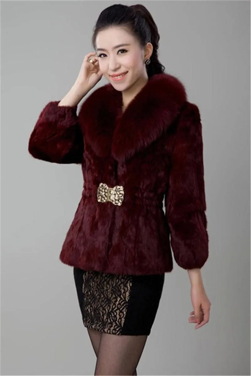 New Short Fur Coat Women Jacket 2026 Autumn Winter Imitation Rabbit Hair Short Korean Loose Thin Large Fur Collar Women Coat