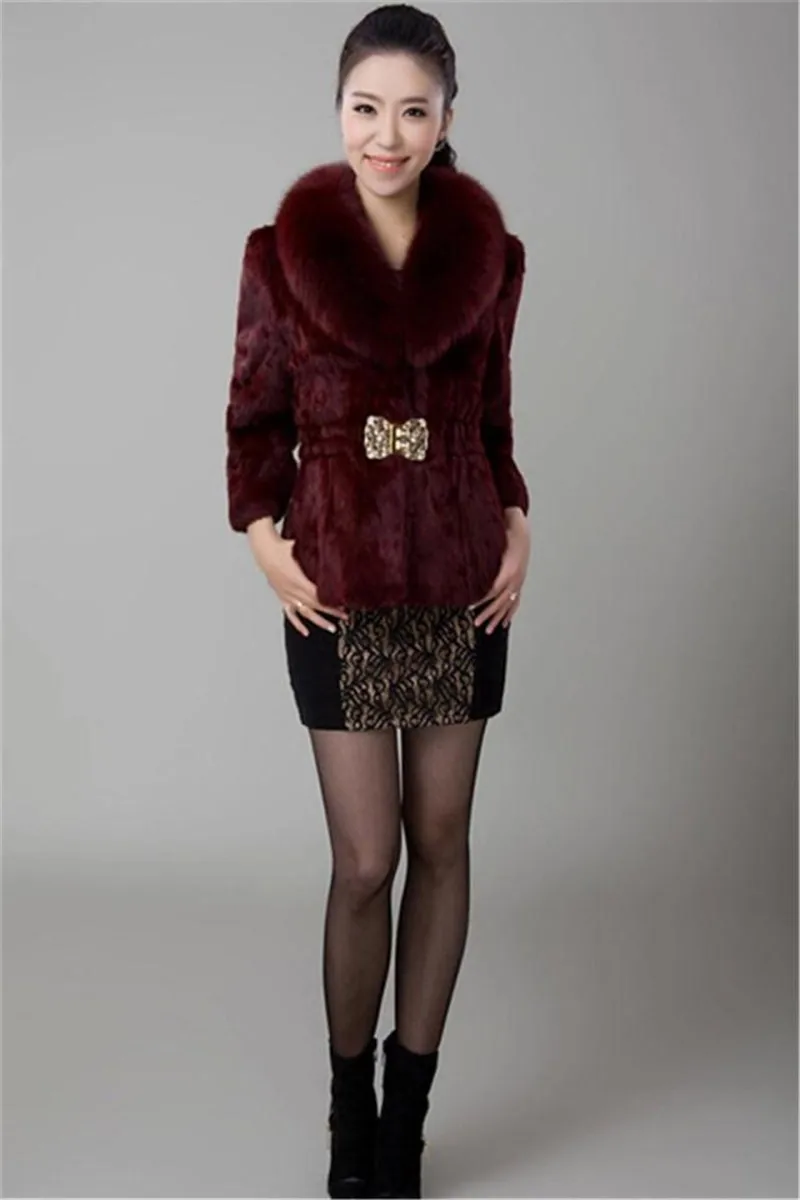 New Short Fur Coat Women Jacket 2026 Autumn Winter Imitation Rabbit Hair Short Korean Loose Thin Large Fur Collar Women Coat