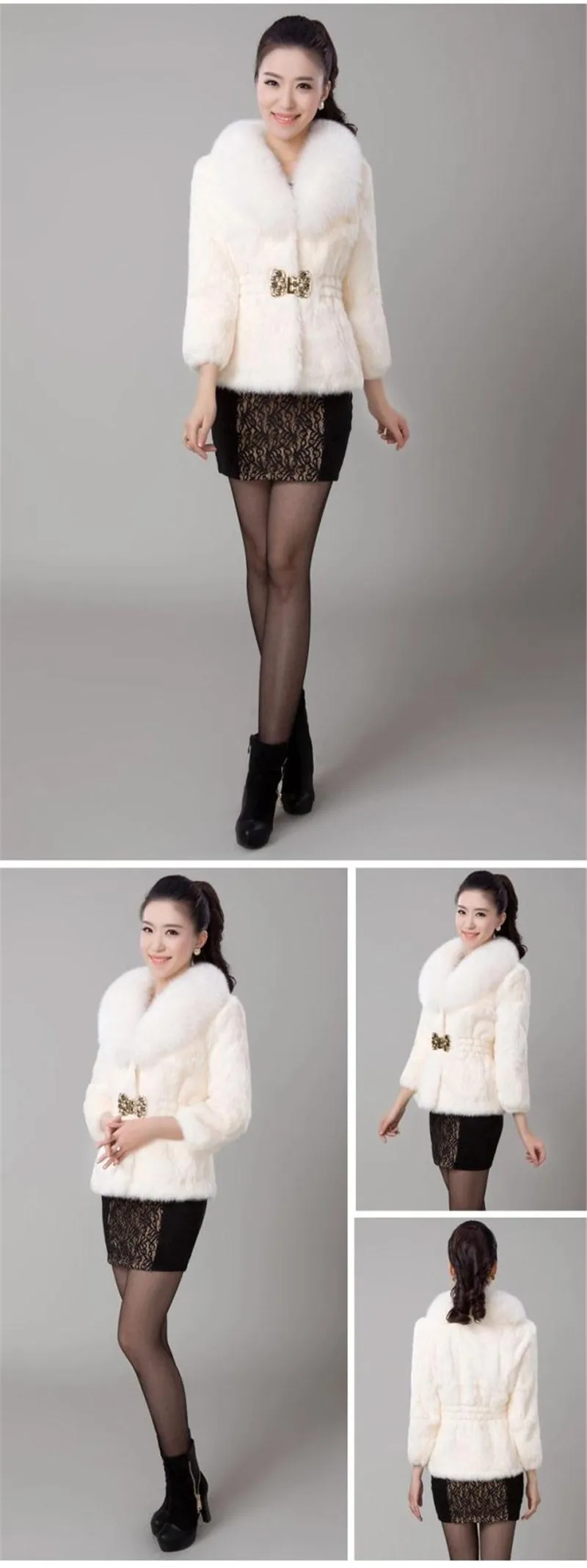 New Short Fur Coat Women Jacket 2026 Autumn Winter Imitation Rabbit Hair Short Korean Loose Thin Large Fur Collar Women Coat