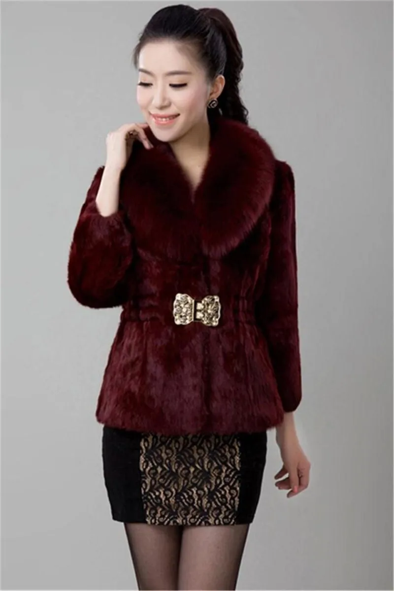 New Short Fur Coat Women Jacket 2026 Autumn Winter Imitation Rabbit Hair Short Korean Loose Thin Large Fur Collar Women Coat