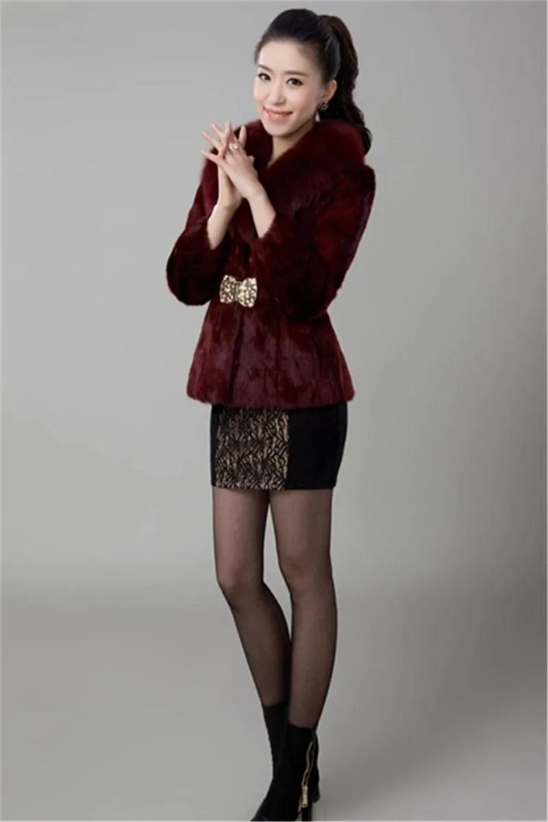 New Short Fur Coat Women Jacket 2026 Autumn Winter Imitation Rabbit Hair Short Korean Loose Thin Large Fur Collar Women Coat