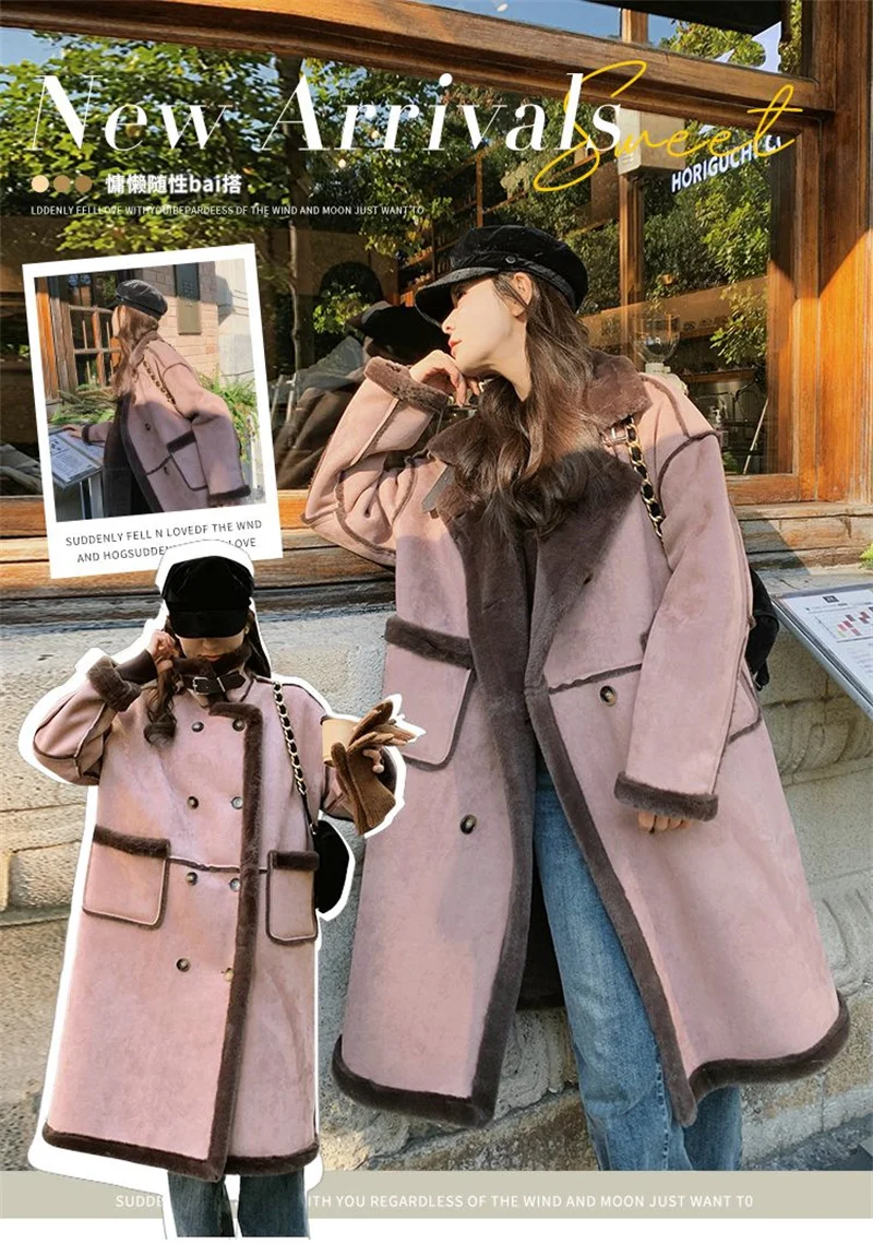 Imitation Fur Coat For Women's Winter 2026 New Suede Lamb Fur Loose And Slimming Thicken Long fur Jacket wool Suede Velvet Coat