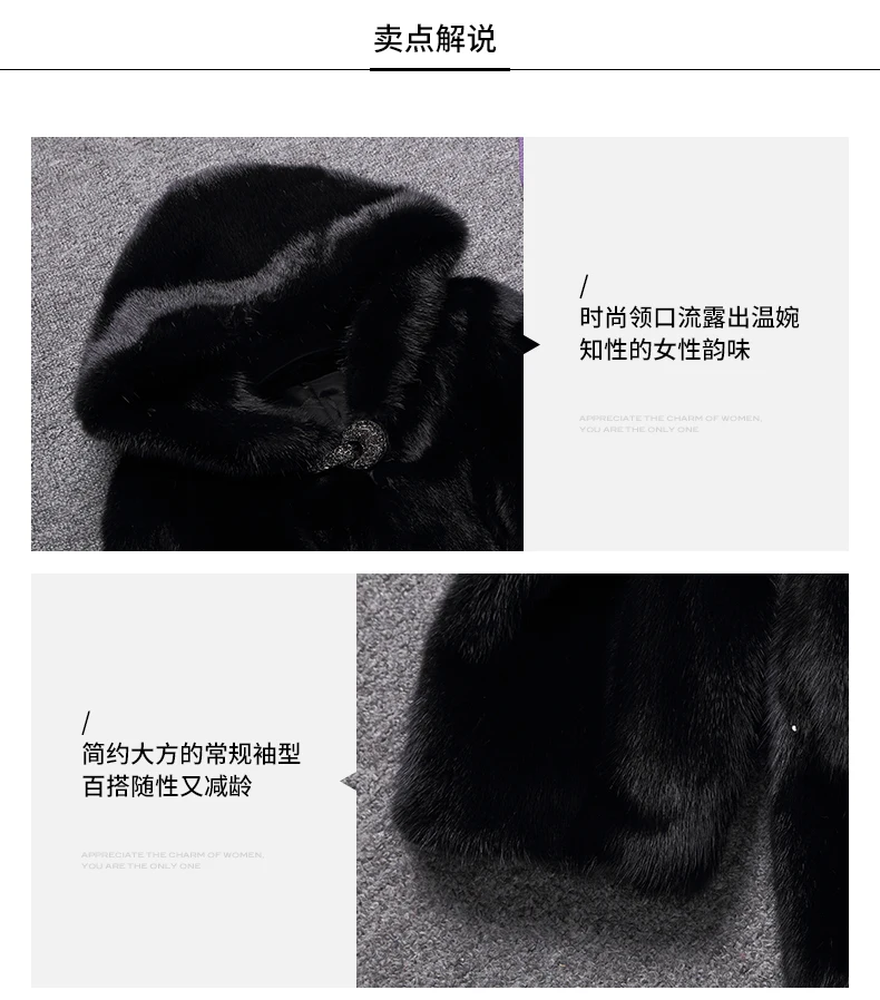 Lautaro Winter Black Warm Thick Hairy Soft Faux Mink Fur Coat Women with Hood Elegant Luxury Fluffy Jacket 2022 4xl 5xl 6xl 7xl