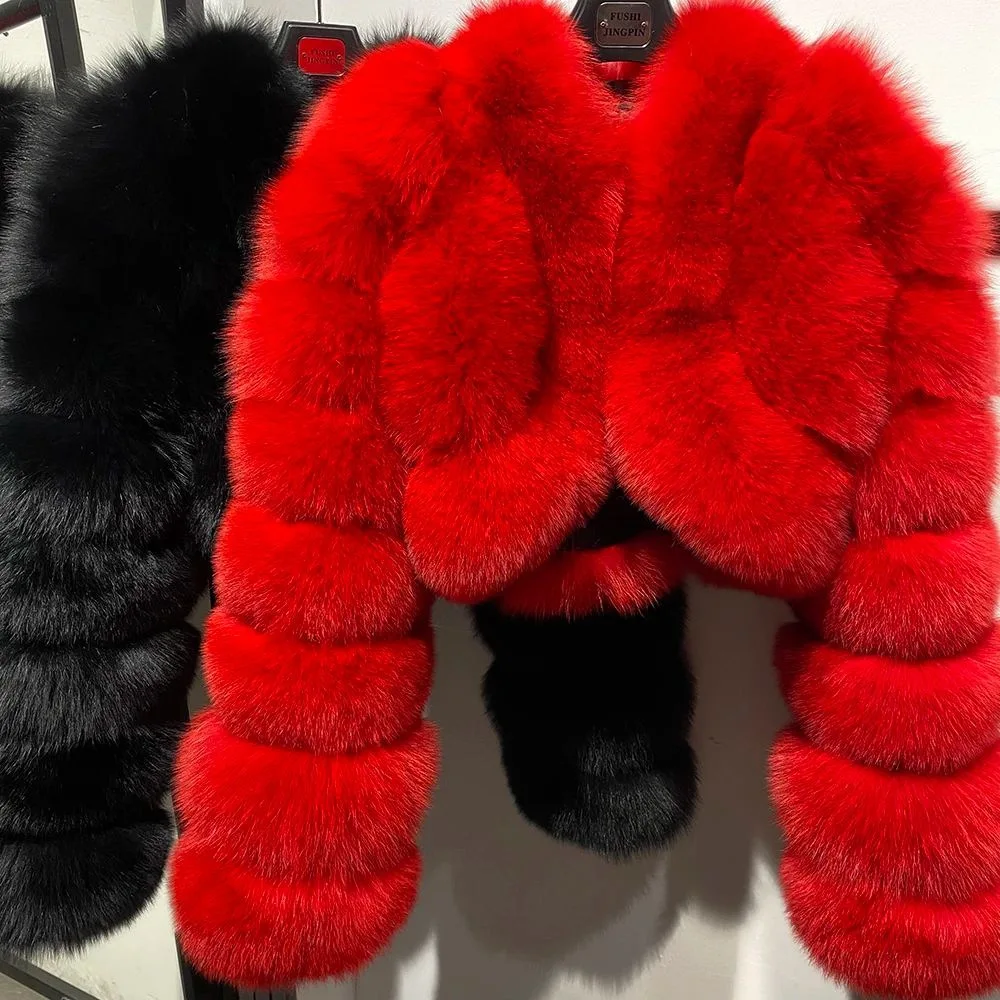 Warm Faux Fur Coats Women Short Overcoats Loose O Neck Long Sleeves Covered Button Straight Work Y2k Casual 2026 Autumn Winter