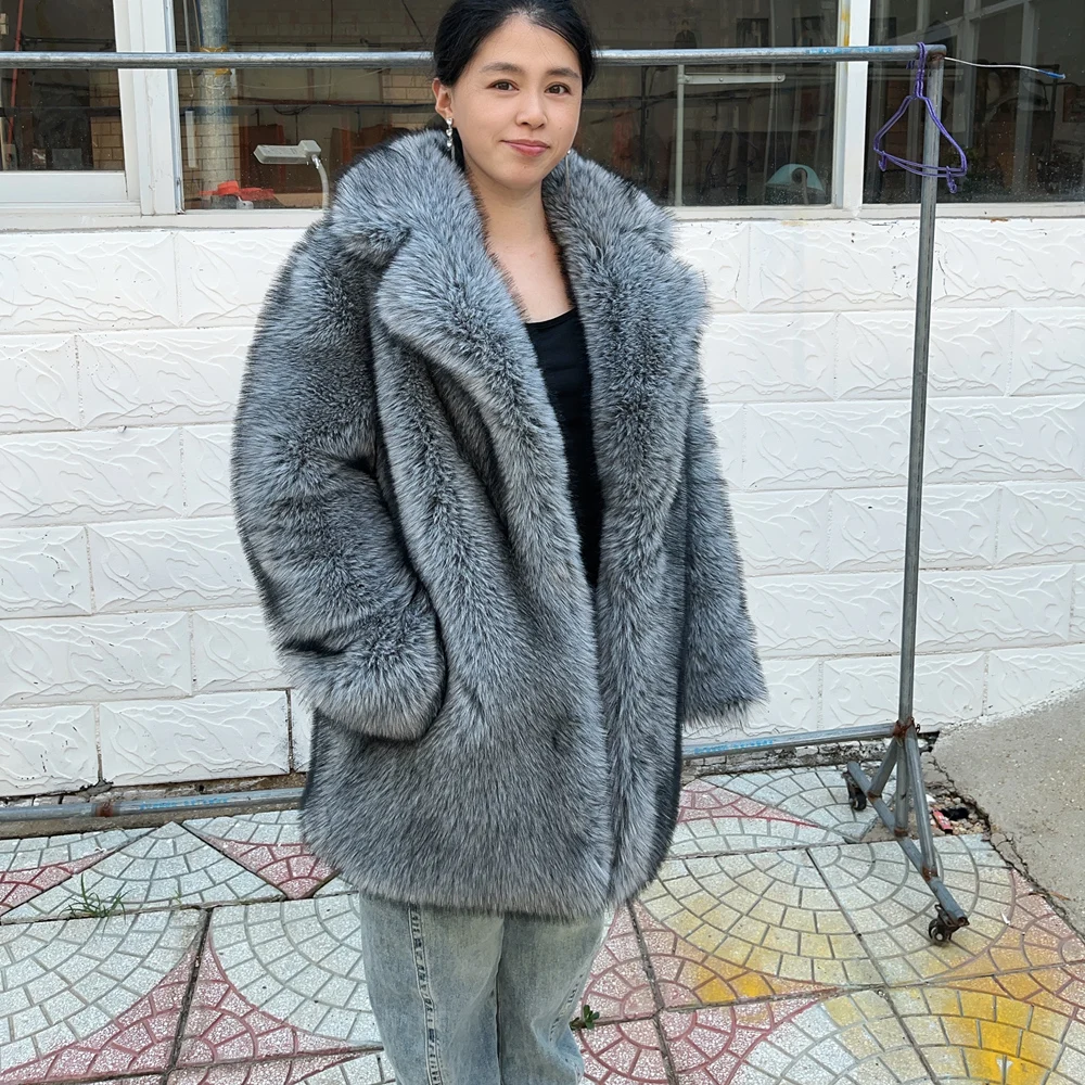 HOOOFUR New Silver Fox Fur Faux Feather Underwear Women'S Fake Fur Coat Sexy Fur Skirt Styles Can Be Customized Plus size