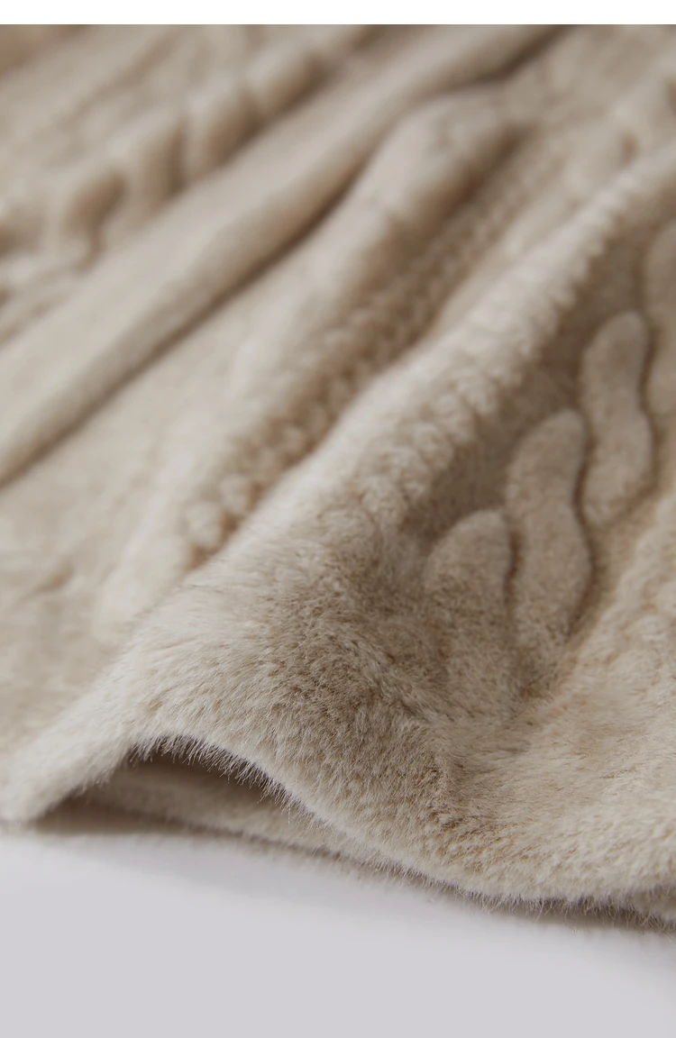 Women Fur Cardigan Thickened Long2025Spring And Autumn V-neck Jacket Female Loose Simple Leisure With Buttons Faux Fur Mink Coat