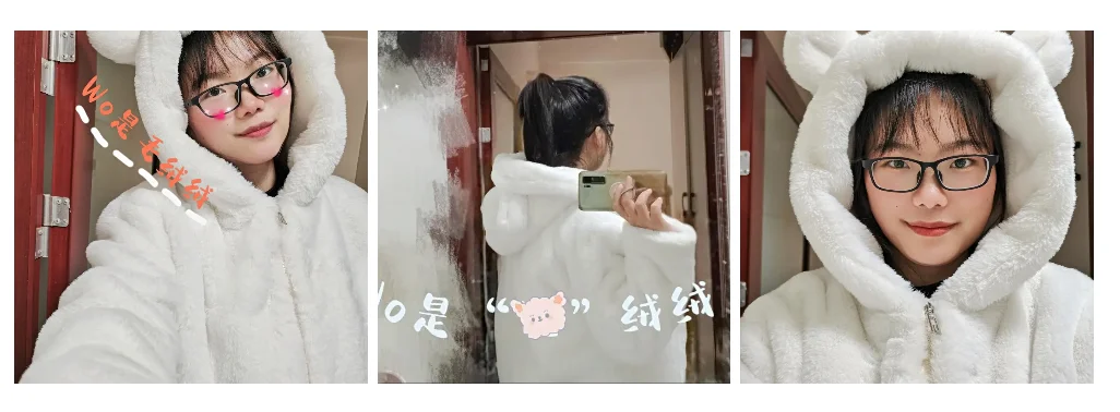 Cosy Loose Faux Fur Coat Womens Faux Fur Fuzzy Hooded Fluffy Ears Surcoat Overcoat Woman Winter Warm Outerwear Snowy Day Wrap