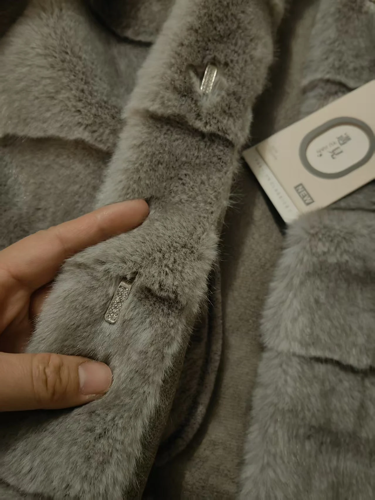 Faux Mink Fur Coats for Women,O-Neck Jackets,Covered Butto Overcoat,Female Clothes,Thicken Warm,Luxury,New,Winter,2026