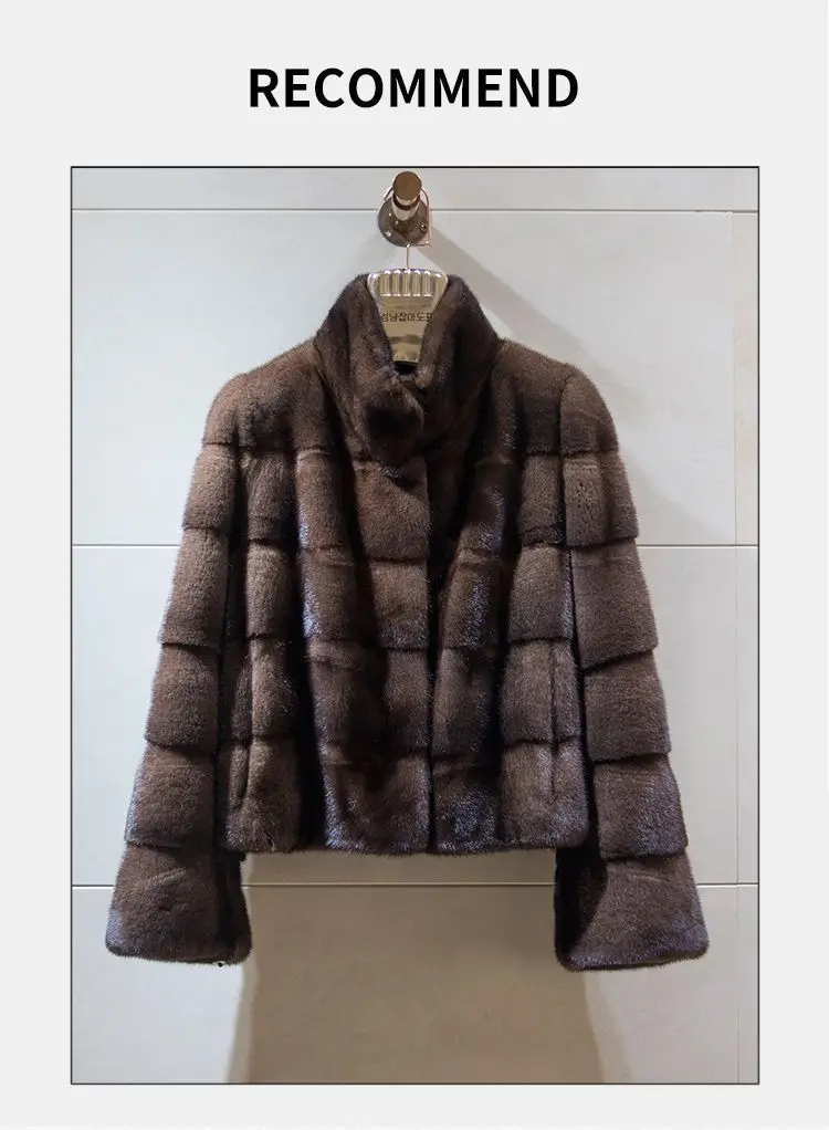 Faux Mink Fur Coats for Women,O-Neck Jackets,Covered Butto Overcoat,Female Clothes,Thicken Warm,Luxury,New,Winter,2026