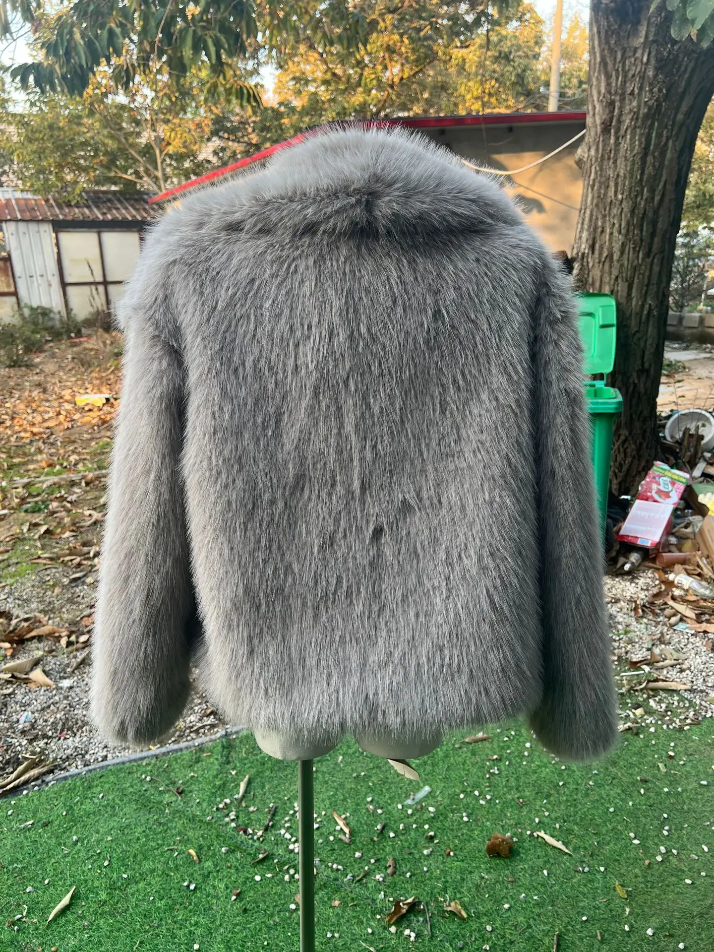 European American Winter New Fashion Women's Elegant Casual Trendy Simple Basic Faux Fur Cardigans Female Clothes Coats Tops