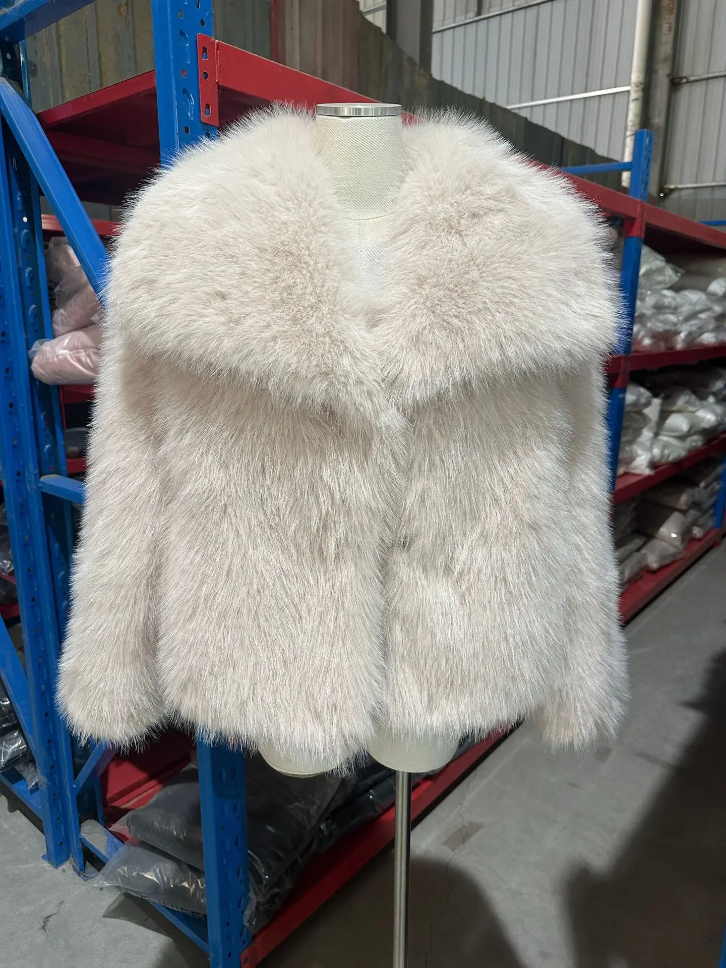 European American Winter New Fashion Women's Elegant Casual Trendy Simple Basic Faux Fur Cardigans Female Clothes Coats Tops