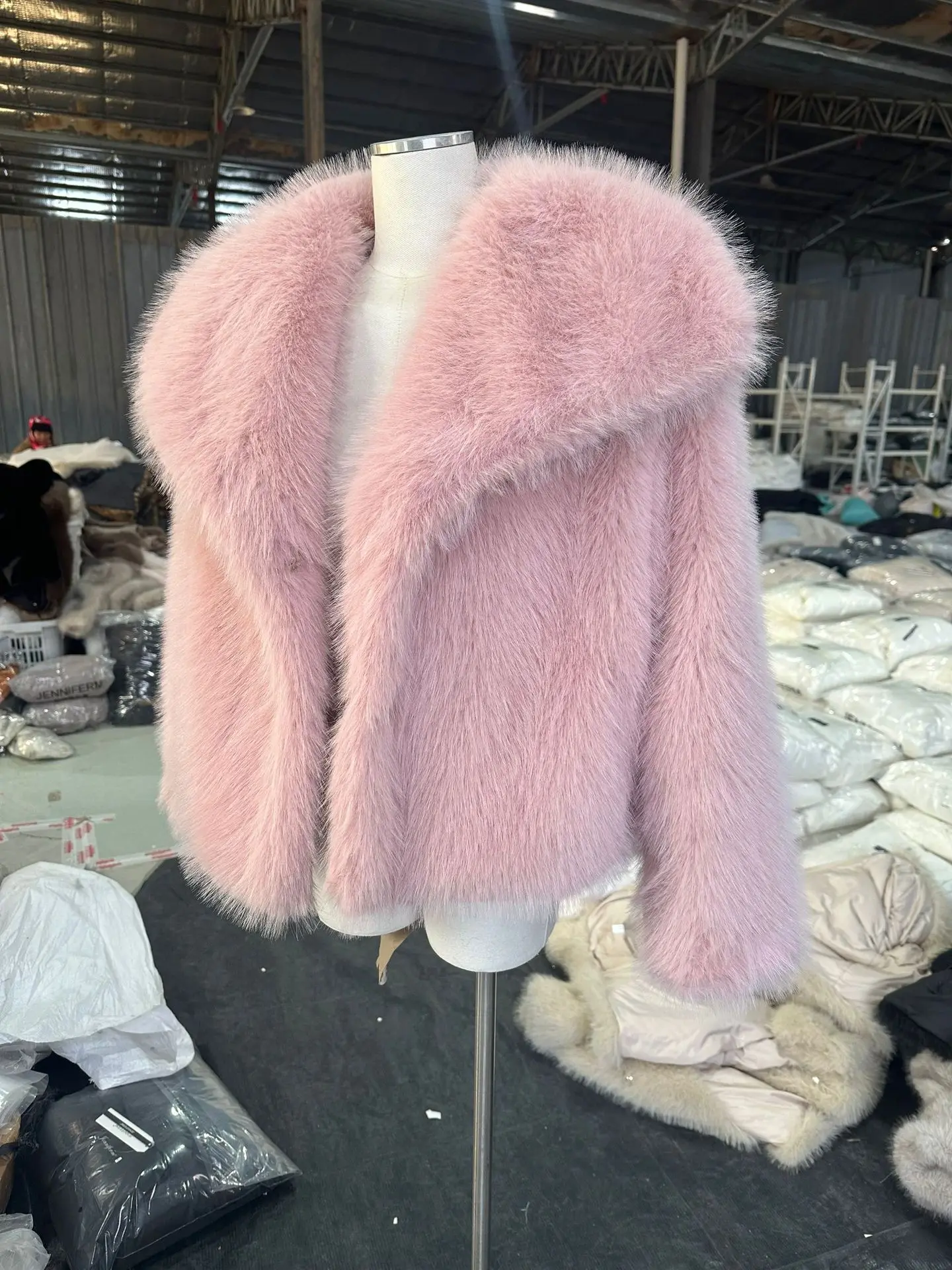 European American Winter New Fashion Women's Elegant Casual Trendy Simple Basic Faux Fur Cardigans Female Clothes Coats Tops