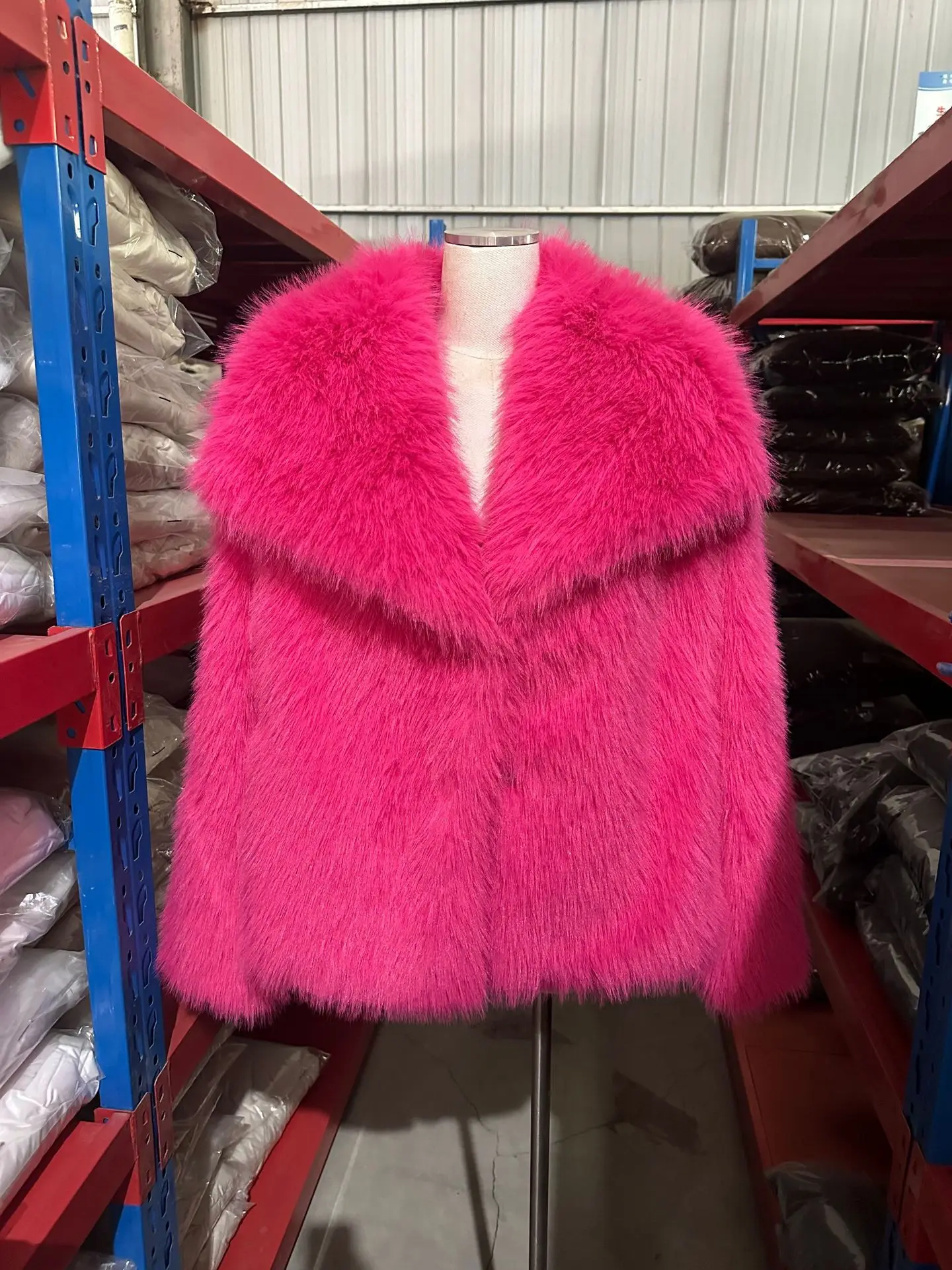 European American Winter New Fashion Women's Elegant Casual Trendy Simple Basic Faux Fur Cardigans Female Clothes Coats Tops