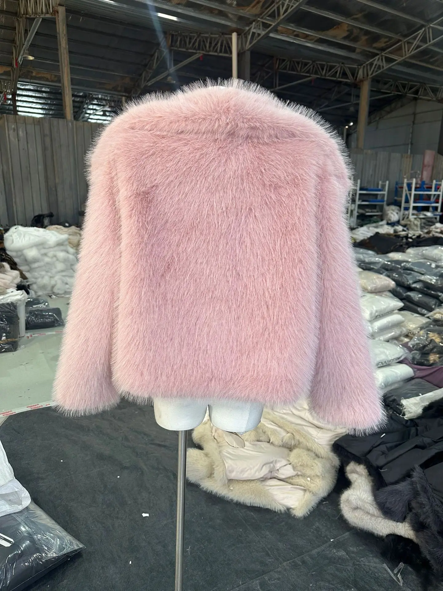 European American Winter New Fashion Women's Elegant Casual Trendy Simple Basic Faux Fur Cardigans Female Clothes Coats Tops