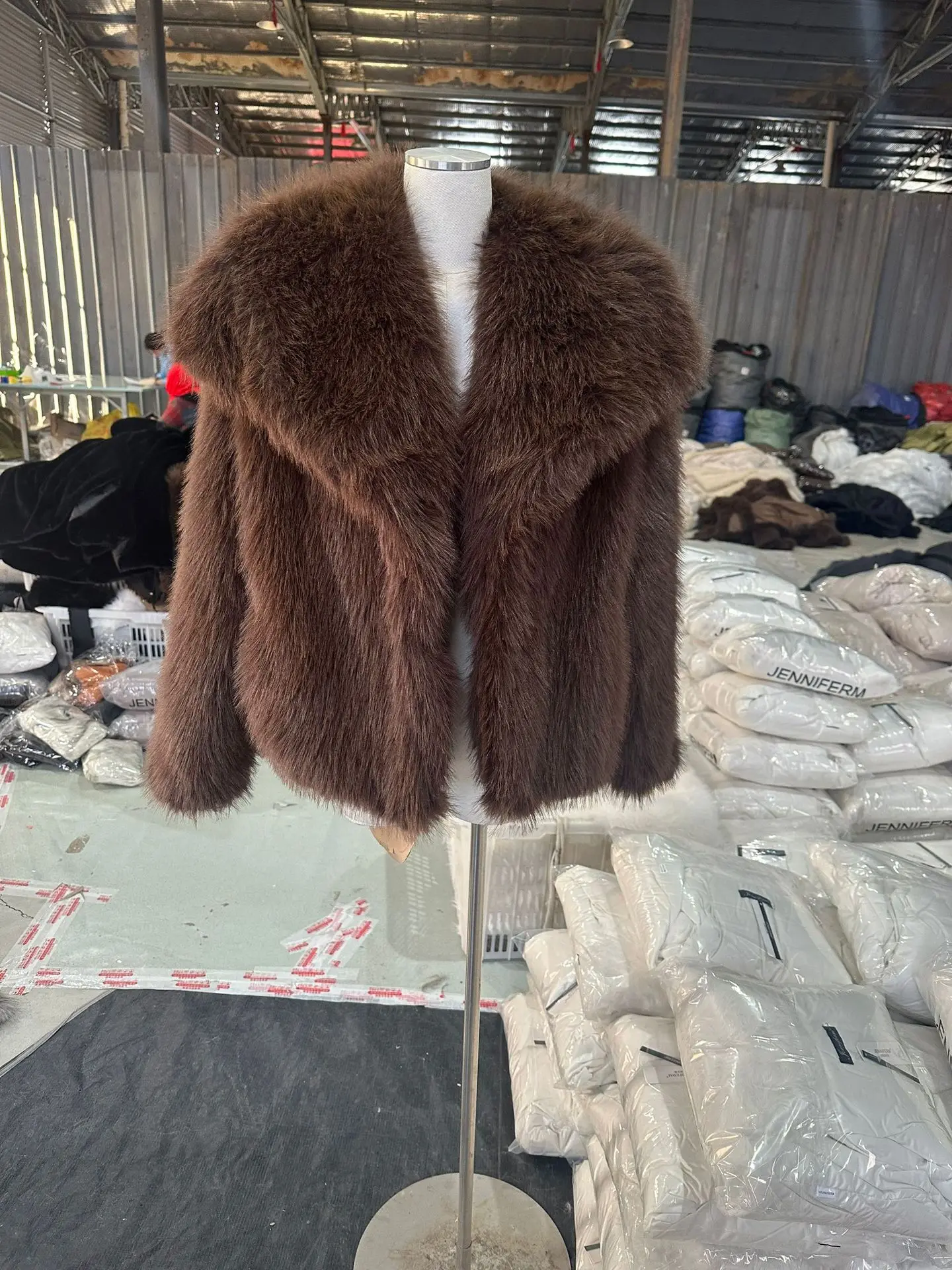 European American Winter New Fashion Women's Elegant Casual Trendy Simple Basic Faux Fur Cardigans Female Clothes Coats Tops