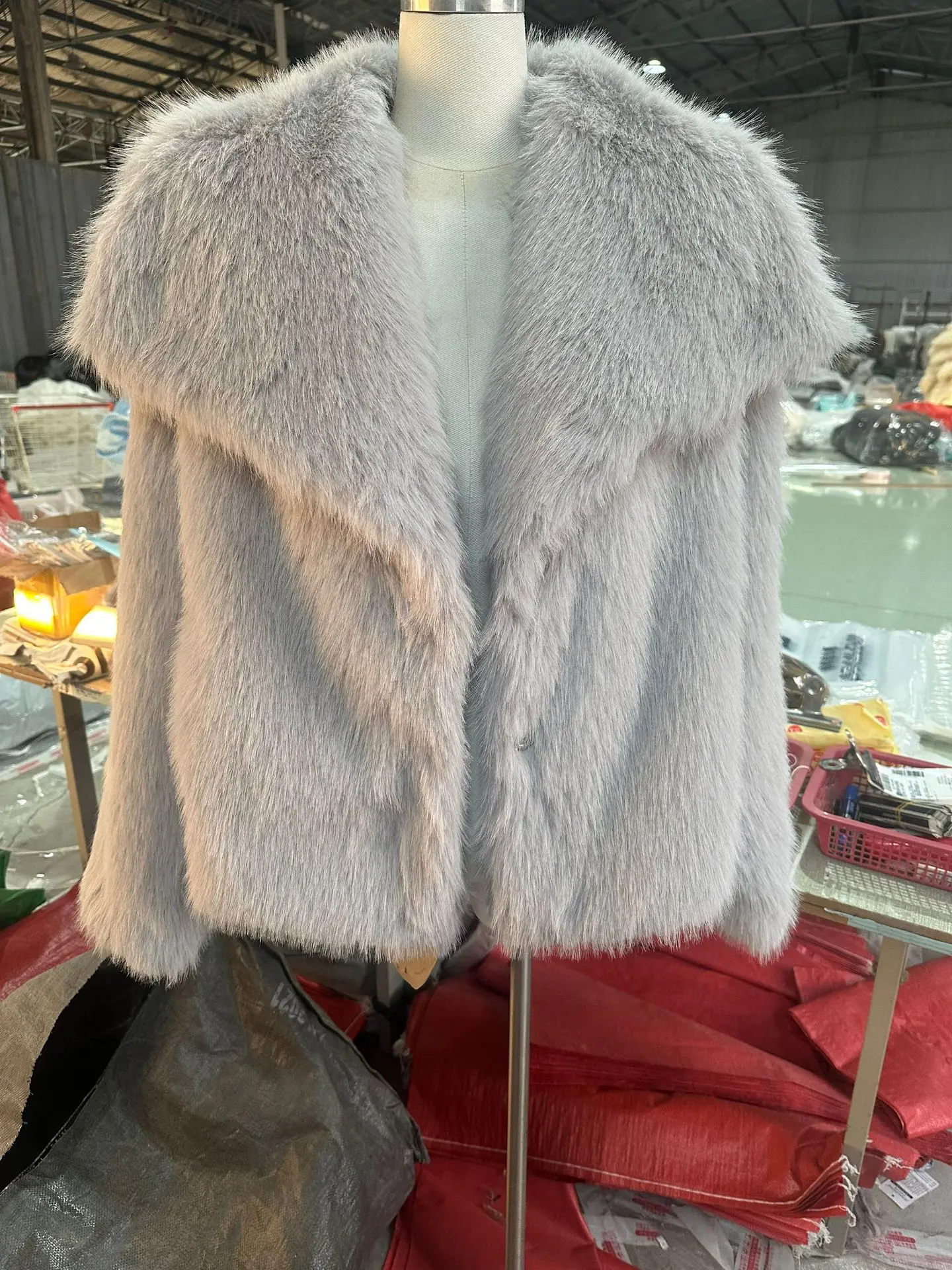 European American Winter New Fashion Women's Elegant Casual Trendy Simple Basic Faux Fur Cardigans Female Clothes Coats Tops