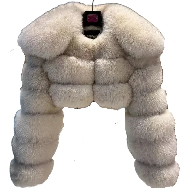 Short Coat Women Faux Fur Fox Coats Jackets Turn Down Collar Coat Thick Y2k Streetwear Jacket Work Outerwear Autumn Winter 2026