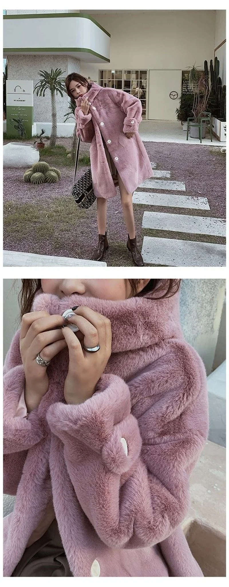 2026 NEW Thicken Mink Fur Coat Woman Cotton-padded Jackets Hooded Overcoat Autumn Winter Young Lady Oversize Faux Fur Long Coats
