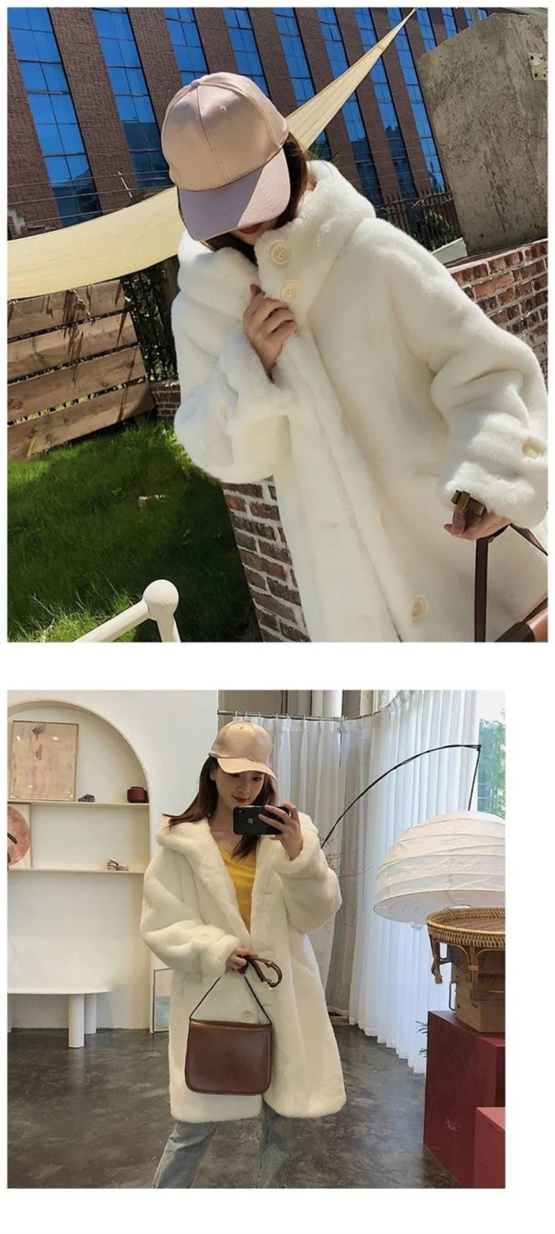 2026 NEW Thicken Mink Fur Coat Woman Cotton-padded Jackets Hooded Overcoat Autumn Winter Young Lady Oversize Faux Fur Long Coats