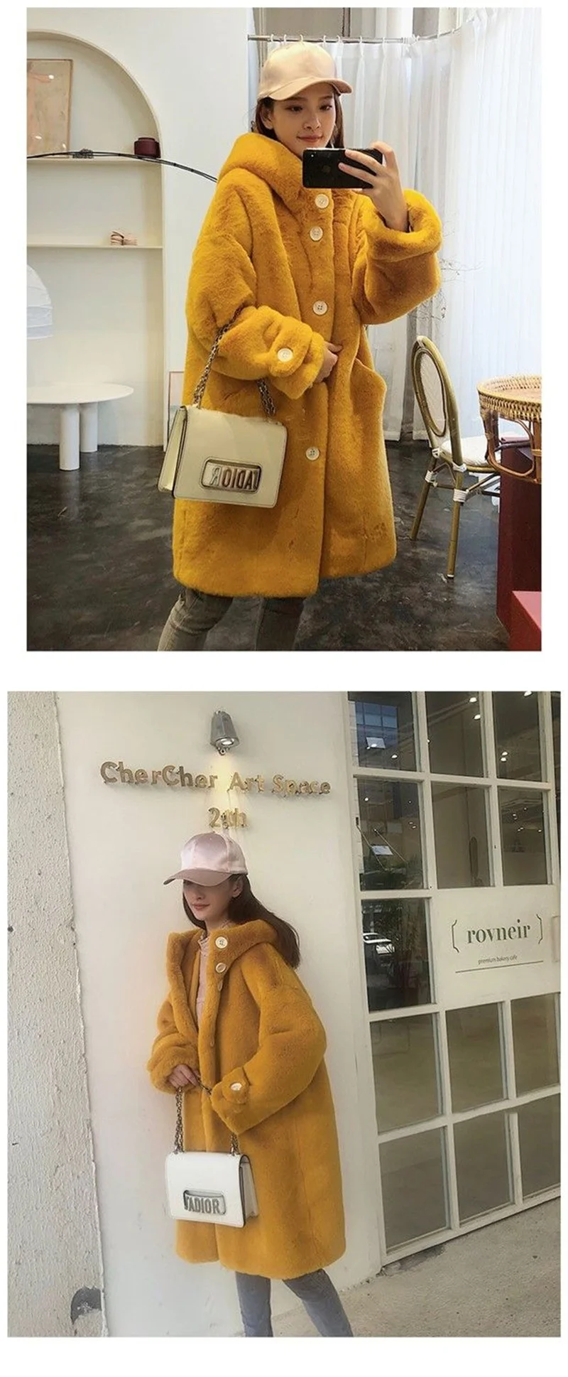 2026 NEW Thicken Mink Fur Coat Woman Cotton-padded Jackets Hooded Overcoat Autumn Winter Young Lady Oversize Faux Fur Long Coats
