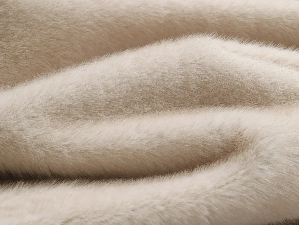 Women's Soft Warm Faux Fur Coat Long Sleeve Winter Jacket Casual Stylish Autumn Outerwear Eco Artificial Fur for Ladies