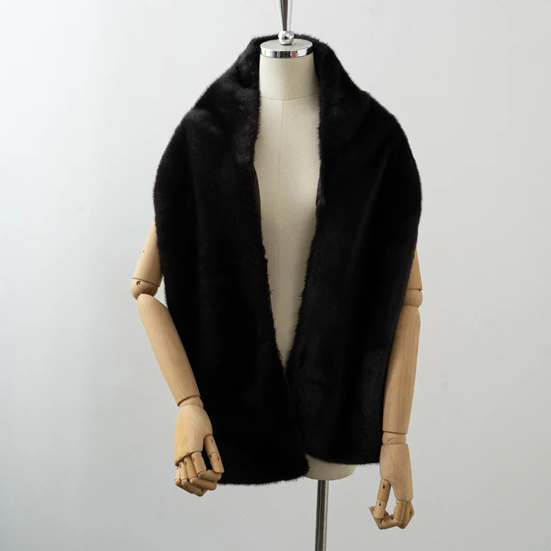 Women Fashion Faux Fur Scarf, Faux Mink Muffler