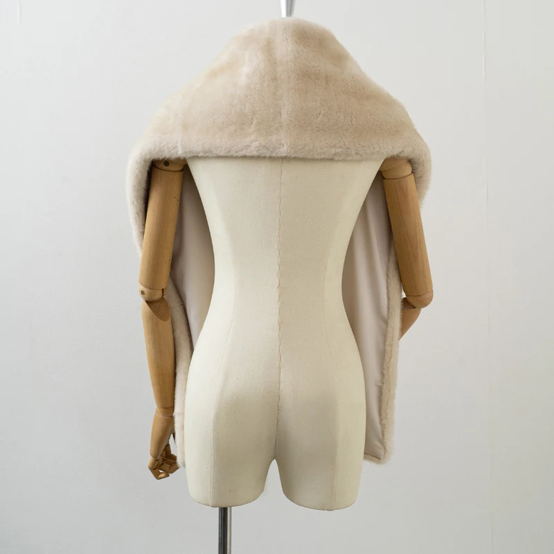 Women Fashion Faux Fur Scarf, Faux Mink Muffler