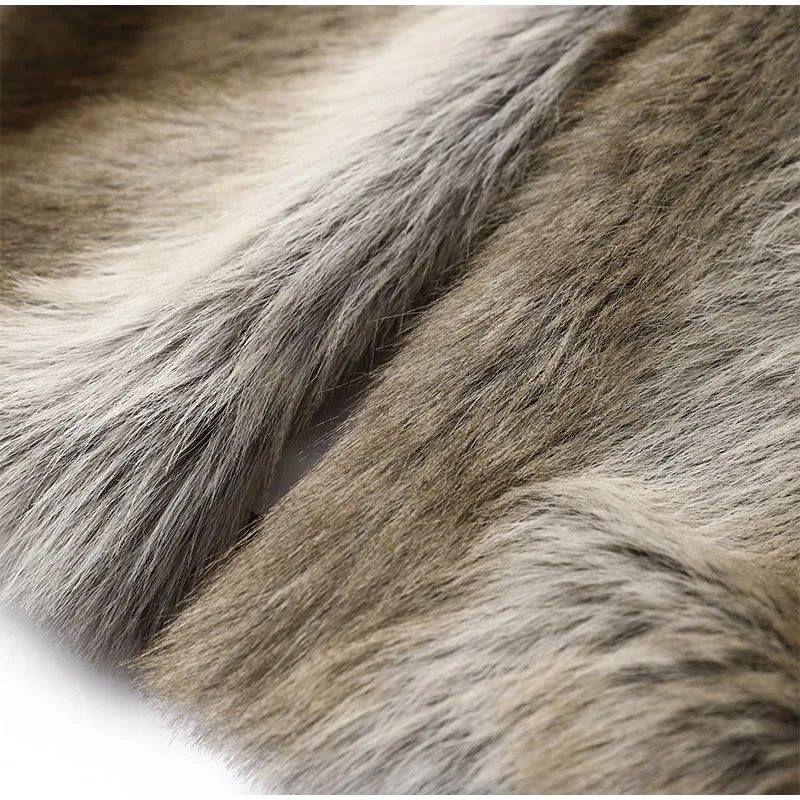 2026 New Winter Hooded Faux Fur Short Jacket For Women High Street Long Sleeve Fluffy Cropped Coat Female Elegant Chic Outerwear