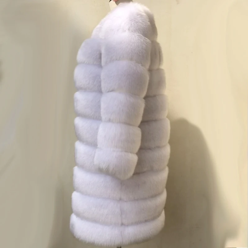 HJQJLJLS 2021Winter New Women Long Faux Fur Coat Fluffy Jacket White Black Fake Fur Coats Overcoat Female Thick Warm Outerwear