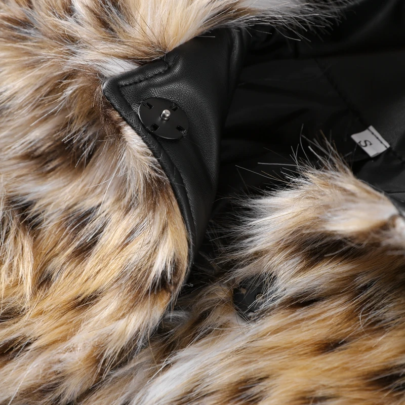 Fashion Leopard Faux Fur Coat Women Casual Lapel Single Breasted Plush Warm Overcoat 2025 Winter New Lady Cozy Print Streetwear