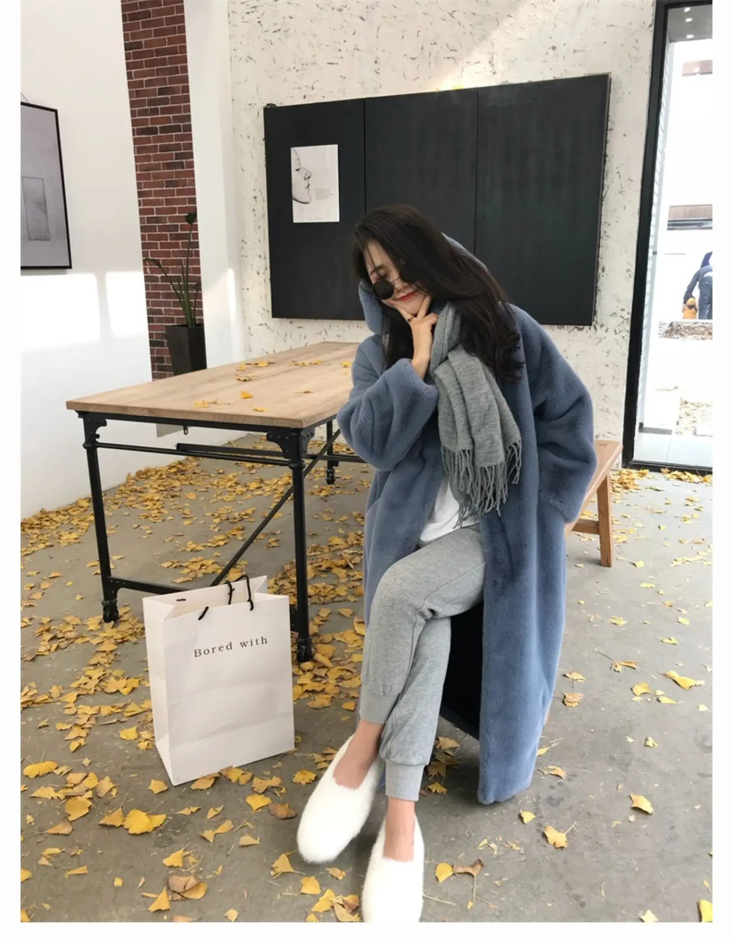 2025 New Winter Warm Hooded Fur Coat Faux Temperament Elegance Women For Coat Imitation Rex Rabbit Fur Women Fox Fur Coat H462