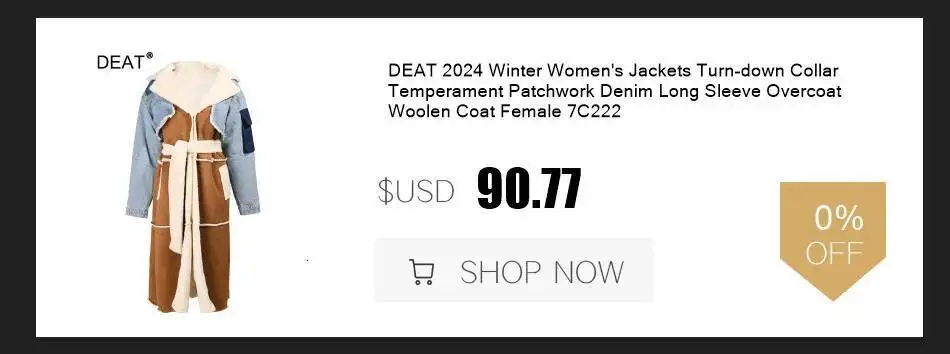 DEAT Fashion Tie Dye Faux Fur Coat Women's Lapel Loose Long Sleeves Plush Thick Overcoat Winter New 7A1355