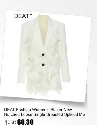 DEAT Fashion Tie Dye Faux Fur Coat Women's Lapel Loose Long Sleeves Plush Thick Overcoat Winter New 7A1355