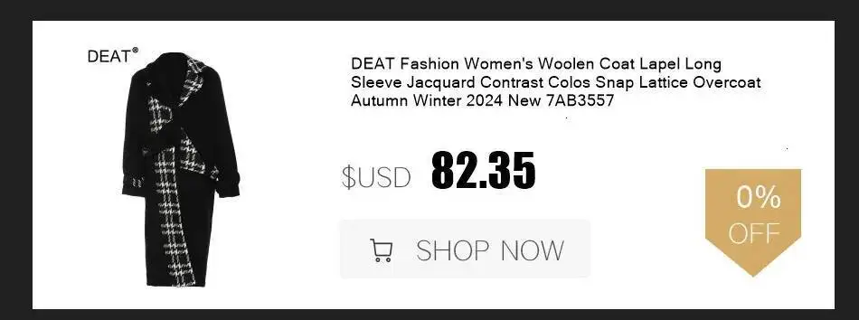 DEAT Fashion Tie Dye Faux Fur Coat Women's Lapel Loose Long Sleeves Plush Thick Overcoat Winter New 7A1355