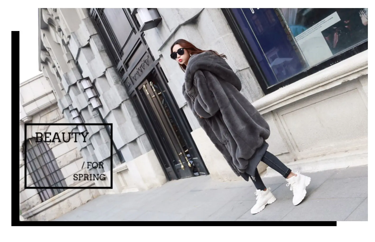 2025 Winter New Faux Fur Cotton Coat Fashion Hooded Cotton Coat Long Plush Fleece Temperament Loose Jacket Women Winter Trend