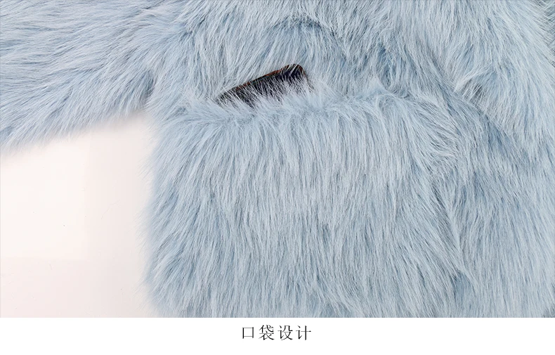 Nerazzurri Winter Short Loose Casual Hairy Soft Thick Warm Pink Faux Fur Coat Women with Big Collar and Pockets Fluffy Jacket