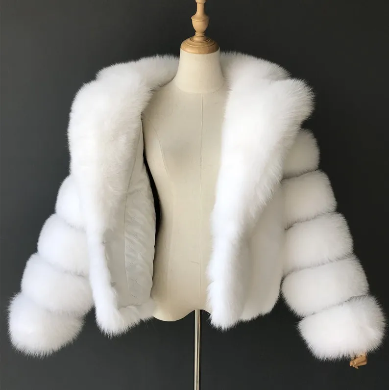 ZADORIN New Winter Mink Fur Coat Women Luxury FAUX Fox Fur Coat Thick Warm Lapel Long Sleeve Black White Fluffy Fur Jacket