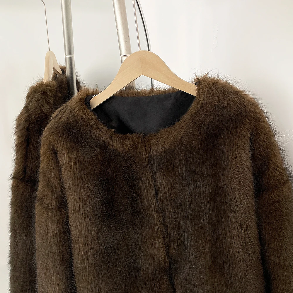 OFTBUY Iconic Street Week Luxury Brand Gardient Jacket Winter Cool Girls Fluffy Short Fur Jacket Cropped Faux Fur Clothes Women