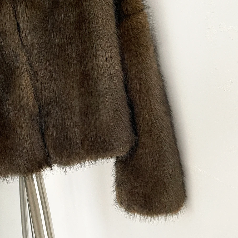 OFTBUY Iconic Street Week Luxury Brand Gardient Jacket Winter Cool Girls Fluffy Short Fur Jacket Cropped Faux Fur Clothes Women