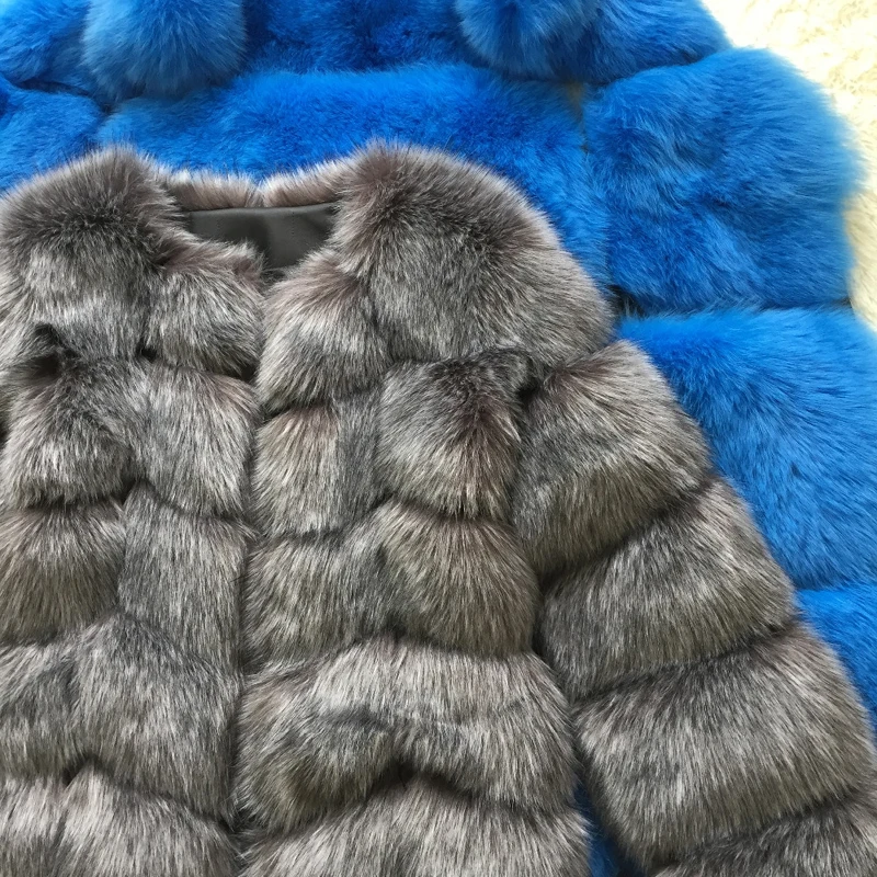ZADORIN New Luxury Splicing Long Faux Fur Coat Woman Thick Warm Winter Fashion Fluffy Jacket Faux Fur Coats for Woman Outerwears