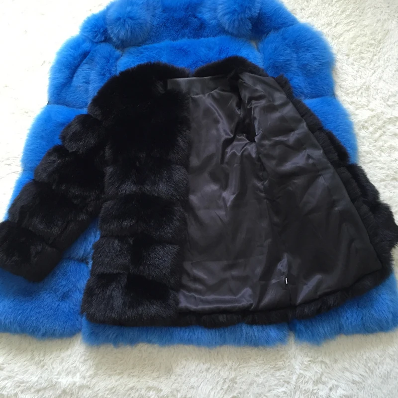 ZADORIN New Luxury Splicing Long Faux Fur Coat Woman Thick Warm Winter Fashion Fluffy Jacket Faux Fur Coats for Woman Outerwears
