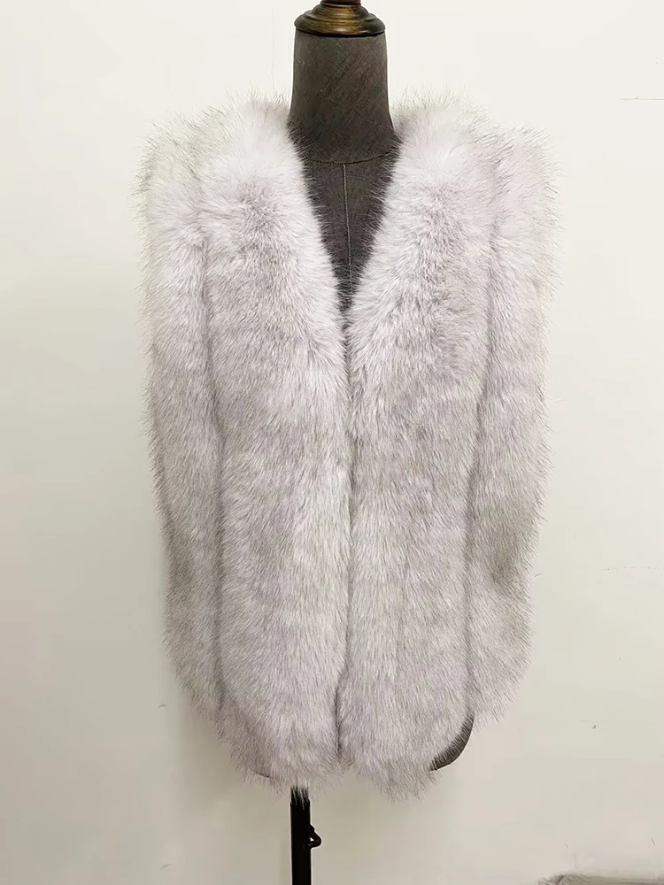 ZADORIN Autumn Winter Clothes Woman Fluffy Black White Faux Fur Coat Women V Neck Short Faux Fur Vest Top Jackets Veste Femme