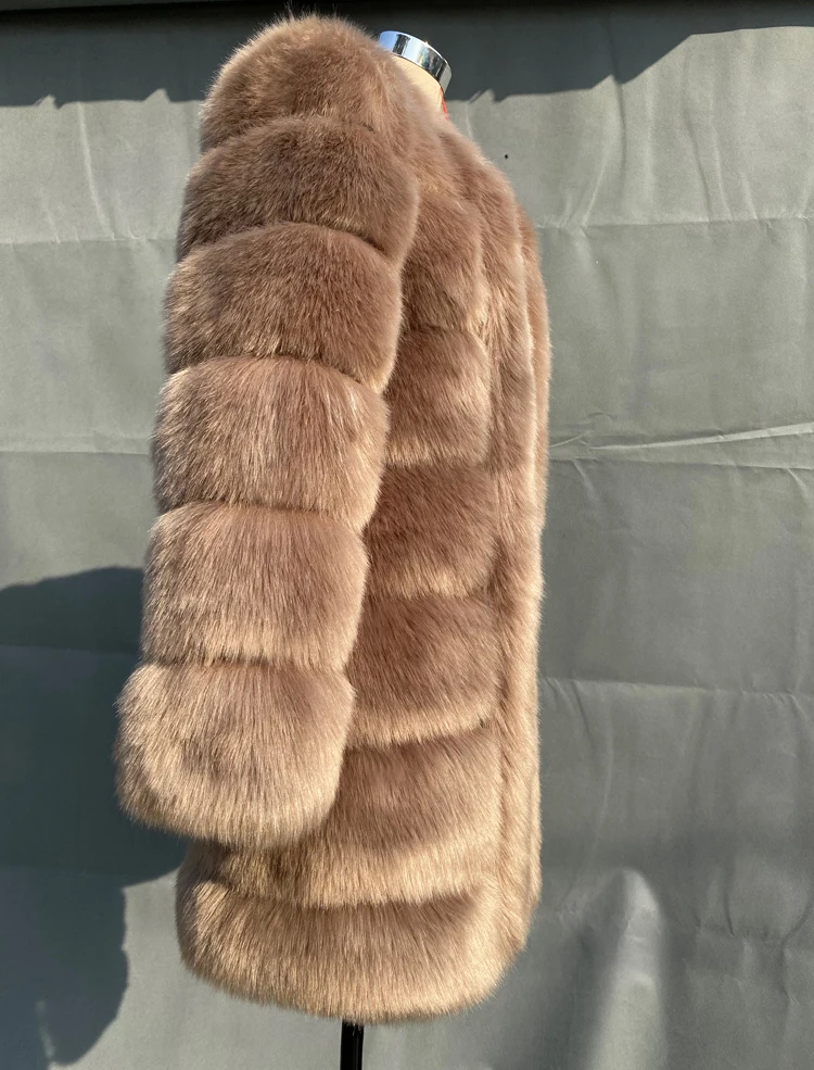 ZADORIN Winter New Long Furry Faux Fur Coat Jackets Woman Thick Warm Fluffy Faux Fur Jacket Causal Party Overcoat Streetwear